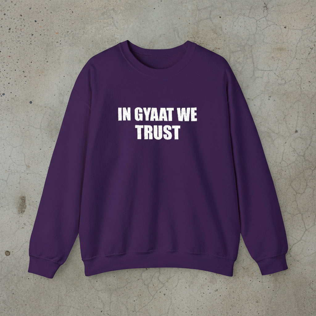 In gyaat we trust sweatshirt